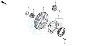 TRX350TM RANCHER S drawing STARTING GEAR