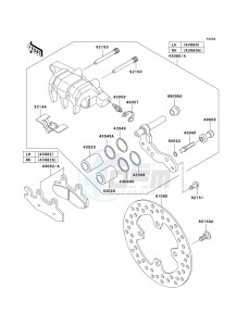 KVF 750 B (BRUTE FORCE 750 4X4I) (B6F-B7FA) B7FA drawing FRONT BRAKE