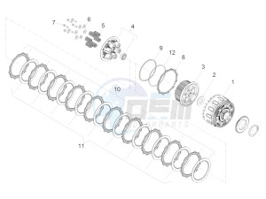 ETV 1200 Caponord Rally USA USA drawing Clutch