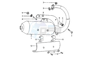 SPEEDFIGHT - 100 cc drawing EXHAUST