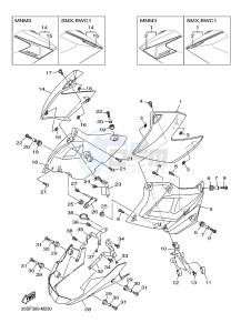 XJ6N ABS 600 XJ6-N (NAKED, ABS) (36B5) drawing SIDE COVER 2