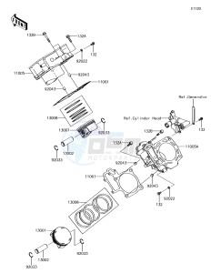 BRUTE FORCE 750 4x4i EPS KVF750HHF EU drawing Cylinder/Piston(s)