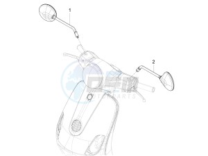 LX 125 4T 3V ie Vietnam drawing Mirror