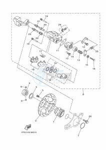 YFM700R YFM70RSBK (2LSN) drawing REAR BRAKE CALIPER