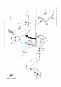 XTZ690 XTZ7N (BHL1) drawing SEAT