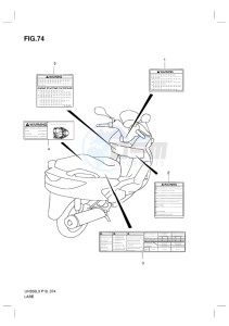 UH200G BURGMAN EU drawing LABEL