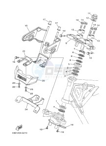 YBR125EGS (43B9) drawing STEERING