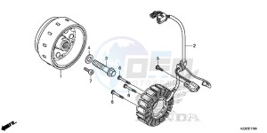 CRF250LAH CRF250LA ED drawing GENERATOR