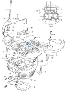 VL800 (E2) VOLUSIA drawing REAR CYLINDER HEAD