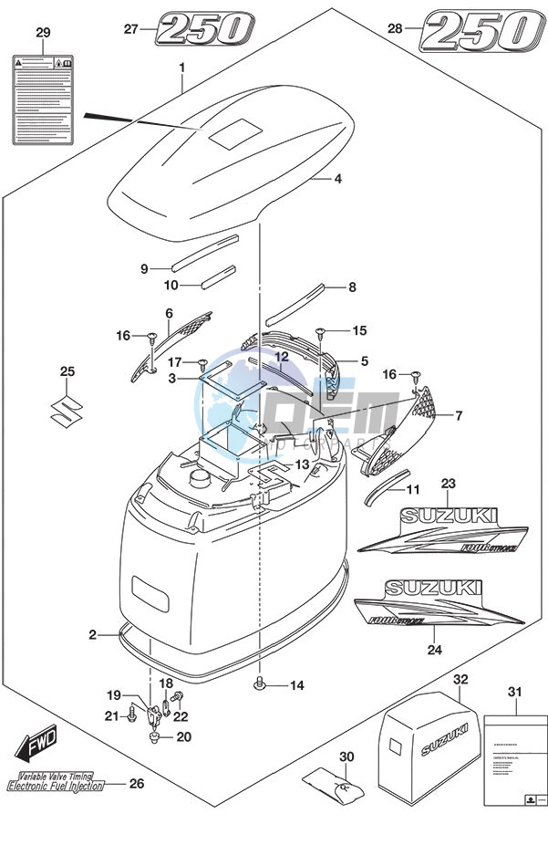 Engine Cover (White)