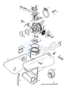 SPRINT 50 drawing Carburator-air filter