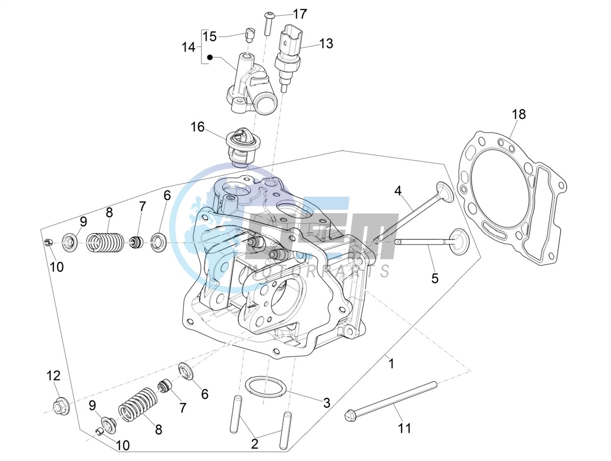 Cylinder head unit - Valve