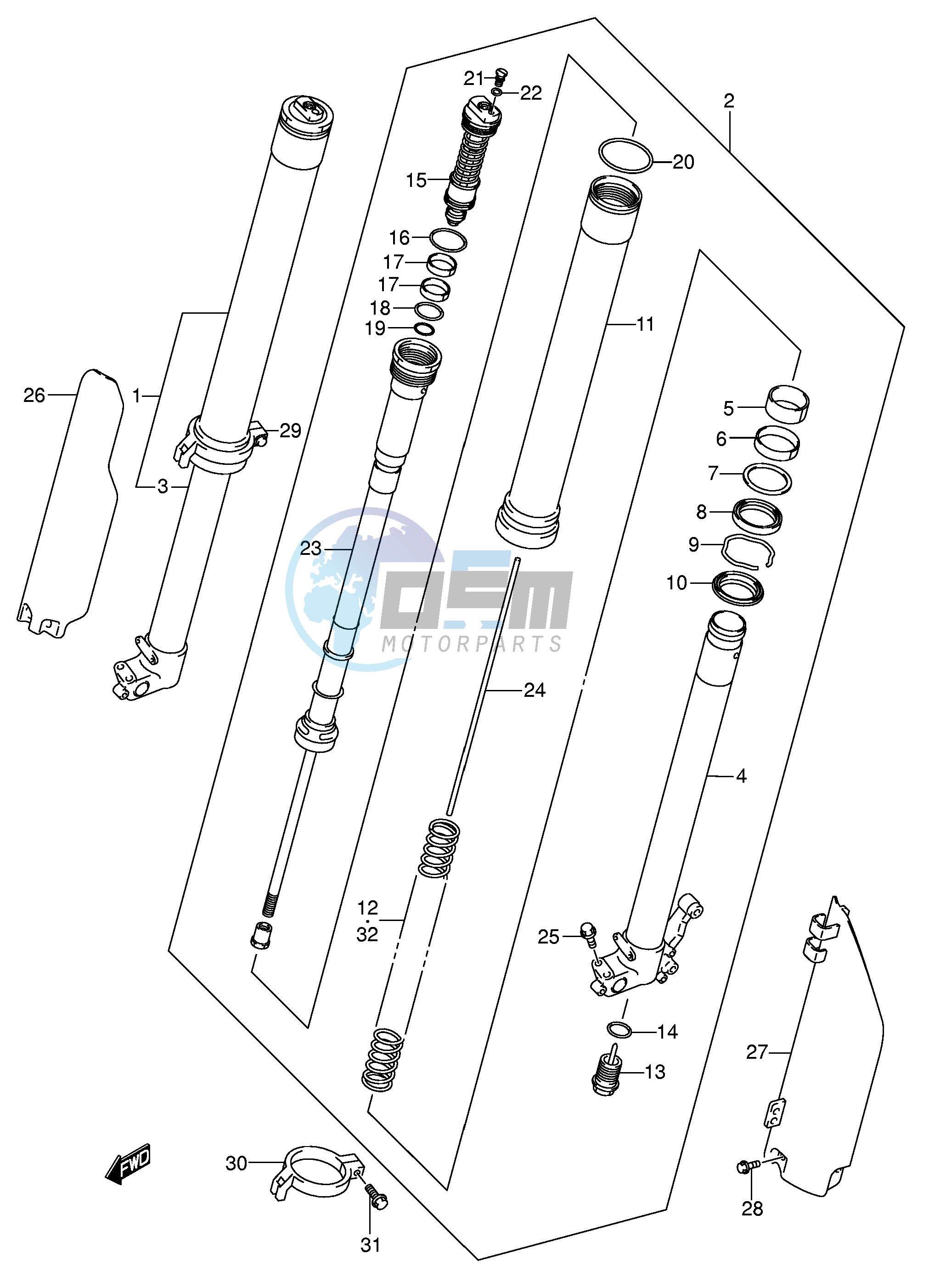 FRONT DAMPER (MODEL K3)