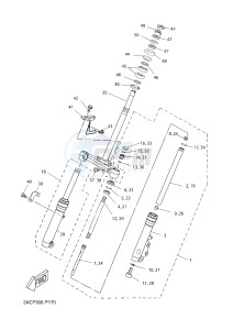 YN50 NEO'S (2APF 2APF 2APF) drawing FRONT FORK