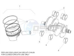 RSV4 APRC 1000 drawing Crankshaft assembly