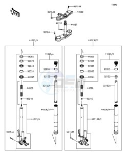 NINJA ZX-10R ABS ZX1000SGFA XX (EU ME A(FRICA) drawing Front Fork