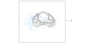 CB600FA9 France - (F / ABS CMF 25K) drawing METER PANEL