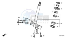 ST1300A9 Australia - (U / ABS MME) drawing STEERING STEM