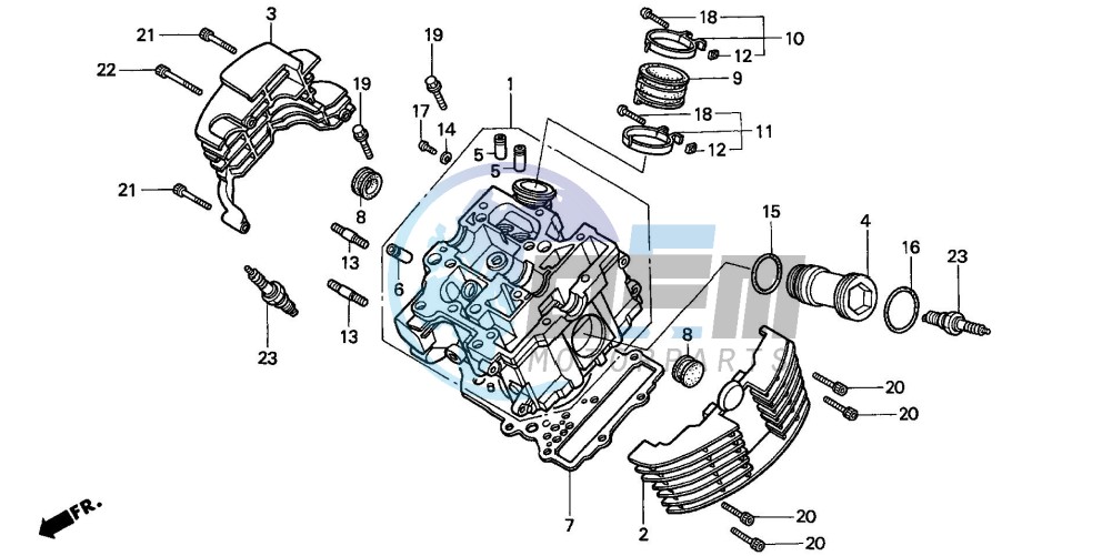 CYLINDER HEAD (FRONT)