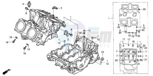 VF750CD drawing CRANKCASE