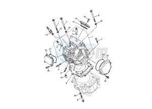 XT X 660 drawing CYLINDER HEAD