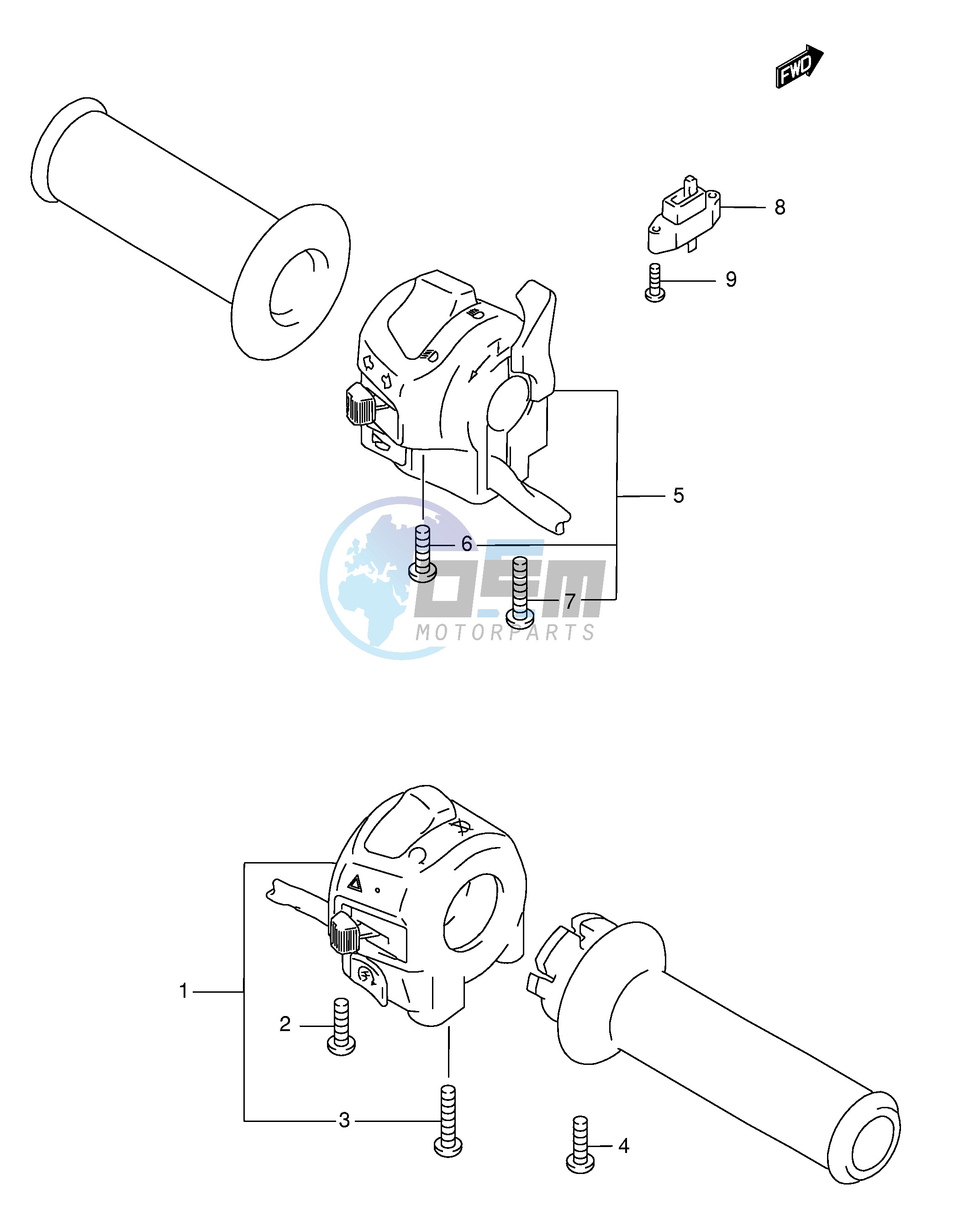 HANDLE SWITCH (GSF600SK3 SK4 SUK3 SUK4)