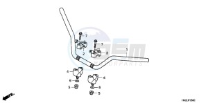 TRX500FPAD TRX500FPA ED drawing HANDLE PIPE