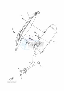 MWS150-A TRICITY 155 (BB8N) drawing EXHAUST