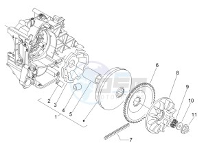 Liberty 50 4T PTT 2017 (B-NL) (B-NL) drawing Driving pulley