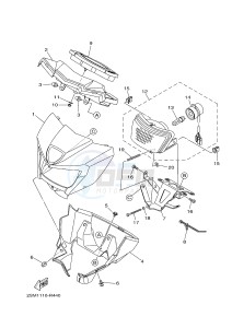 YFM700FWAD YFM70GPLG GRIZZLY EPS SE (B318) drawing HEADLIGHT 2