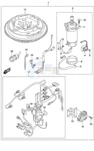 DF 25A drawing Starting Motor Manual Starter