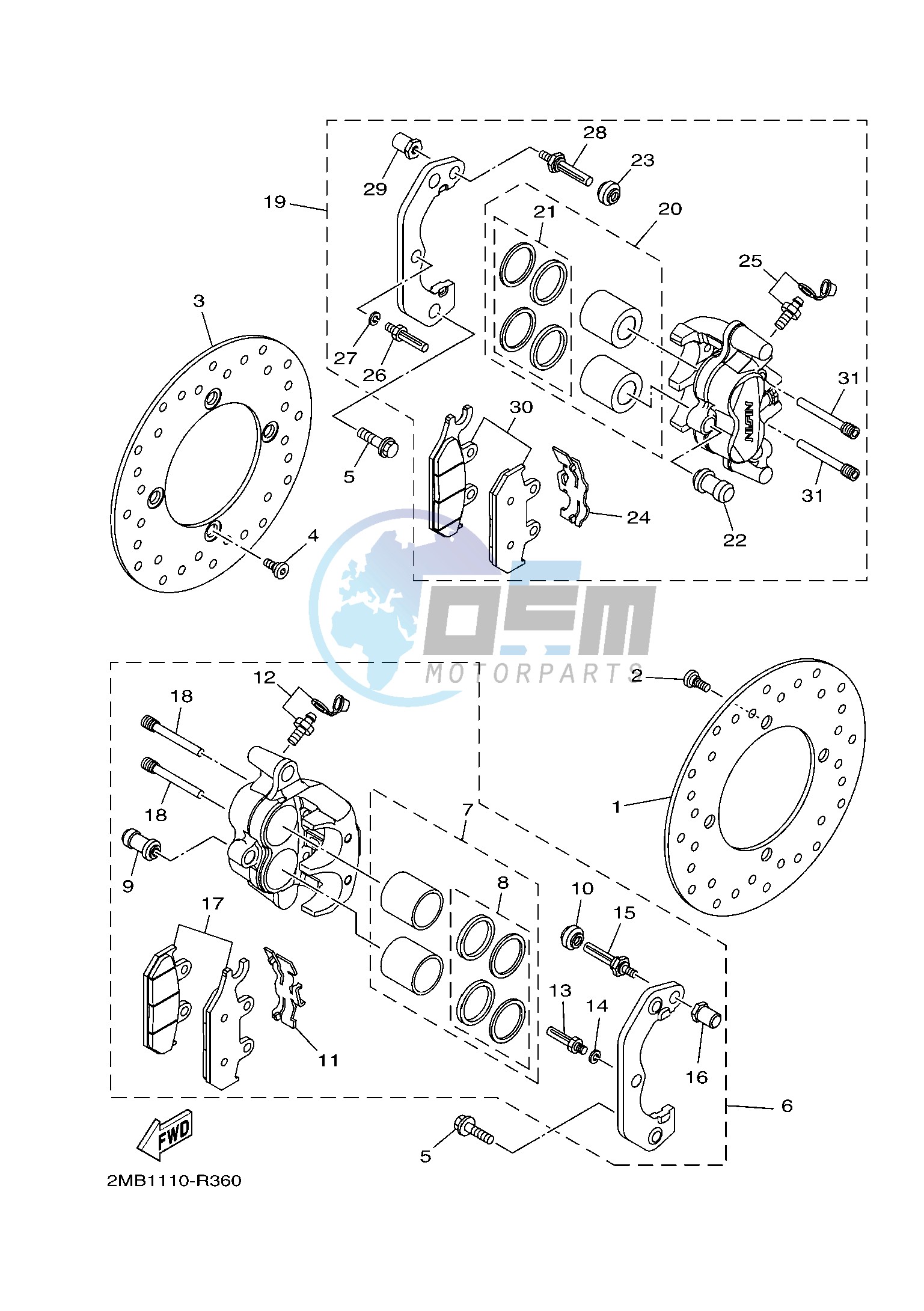 FRONT BRAKE CALIPER