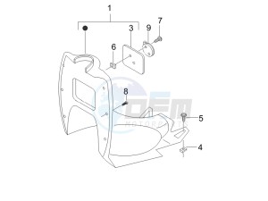 Stalker 50 Special Edition drawing Front glove-box - Knee-guard panel