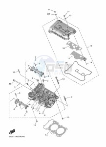 YZF690 YZF-R7 (BEBG) drawing CYLINDER HEAD