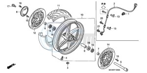 VFR8009 UK - (E / MME TWO) drawing FRONT WHEEL