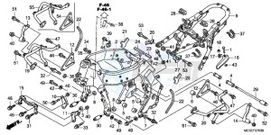 ST1300AE Pan Europoean - ST1300 UK - (E) drawing FRAME BODY