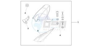 CBR1000RA9 BR / ABS MME drawing HUGGER REPSOL REPLICA