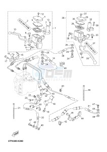 YPR250RA XMAX 250 ABS EVOLIS 250 ABS (1YS7 1YS7 1YS7) drawing FRONT MASTER CYLINDER