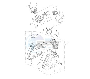 YQ AEROX 50 drawing INTAKE CH  IL