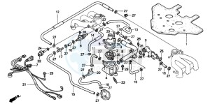 GL1500SE GOLDWING SE drawing WATER PIPE/THERMOSTAT