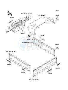 MULE 3010 DIESEL 4x4 KAF950D8F EU drawing Decals