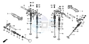 VT600C drawing CAMSHAFT/VALVE