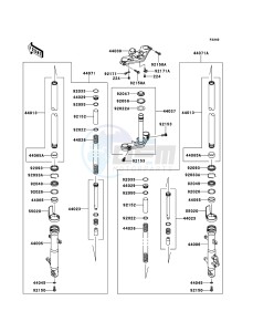 NINJA 250R EX250KCF GB XX (EU ME A(FRICA) drawing Front Fork