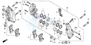 CBR1000RR drawing FRONT BRAKE CALIPER