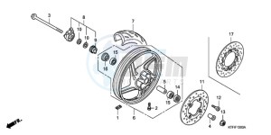 SH1509 Europe Direct - (ED) drawing FRONT WHEEL