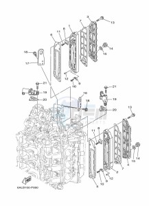 F250GETX drawing CYLINDER-AND-CRANKCASE-3