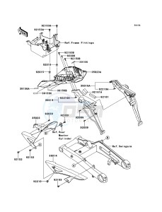 Z1000_ABS ZR1000ECFA FR XX (EU ME A(FRICA) drawing Rear Fender(s)