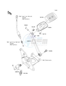 VN 900 D[VULCAN 900 CLASSIC LT] (6F-9F) D8F drawing BRAKE PEDAL_TORQUE LINK