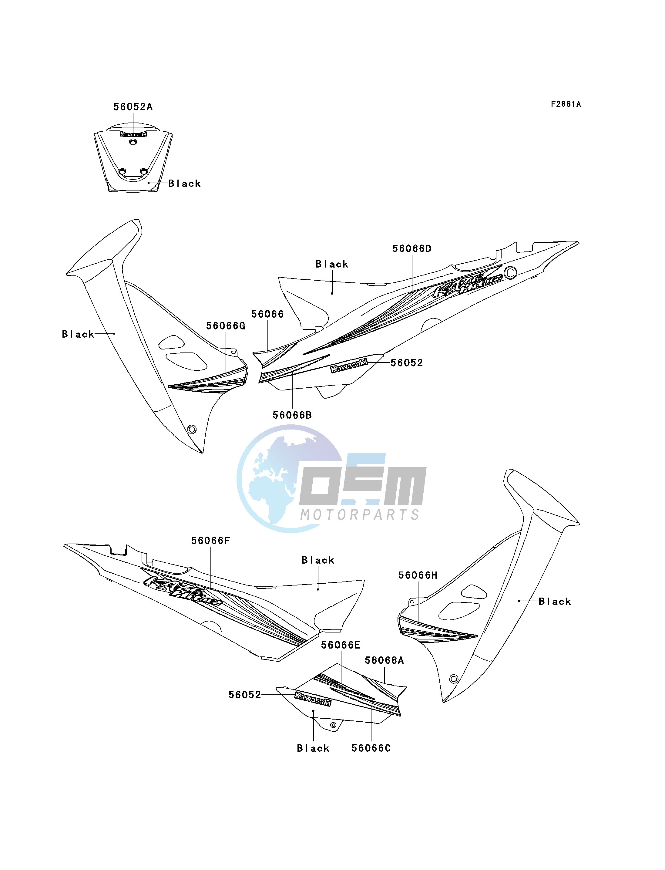 DECALS-- BLACK- --- D6F- -