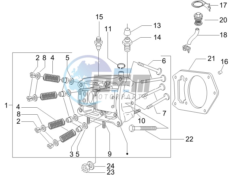 Cilinder head unit - Valve